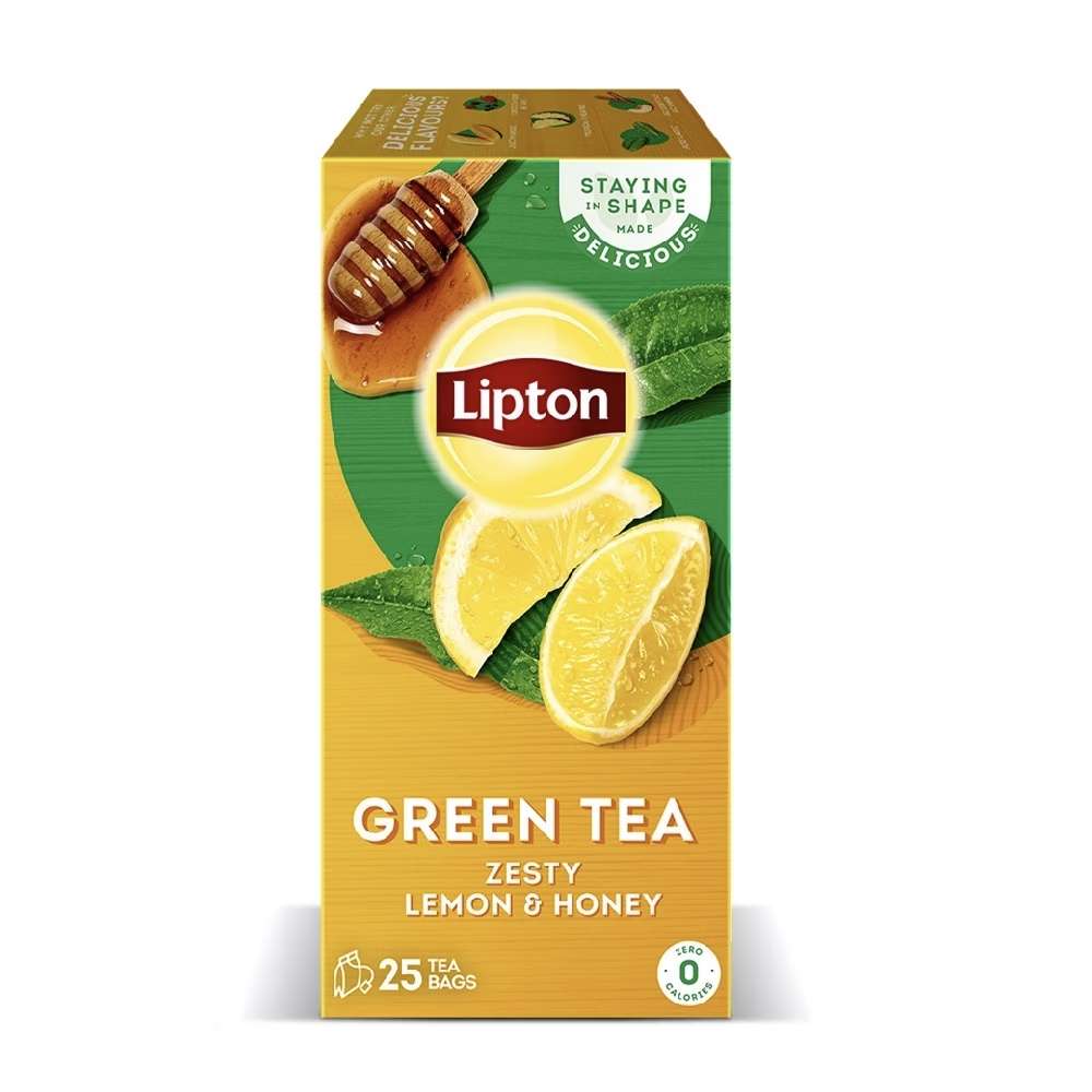 Lipton Green Tea Zesty Lemon and Honey – 25 Tea Bags – Icon By Ghouri's